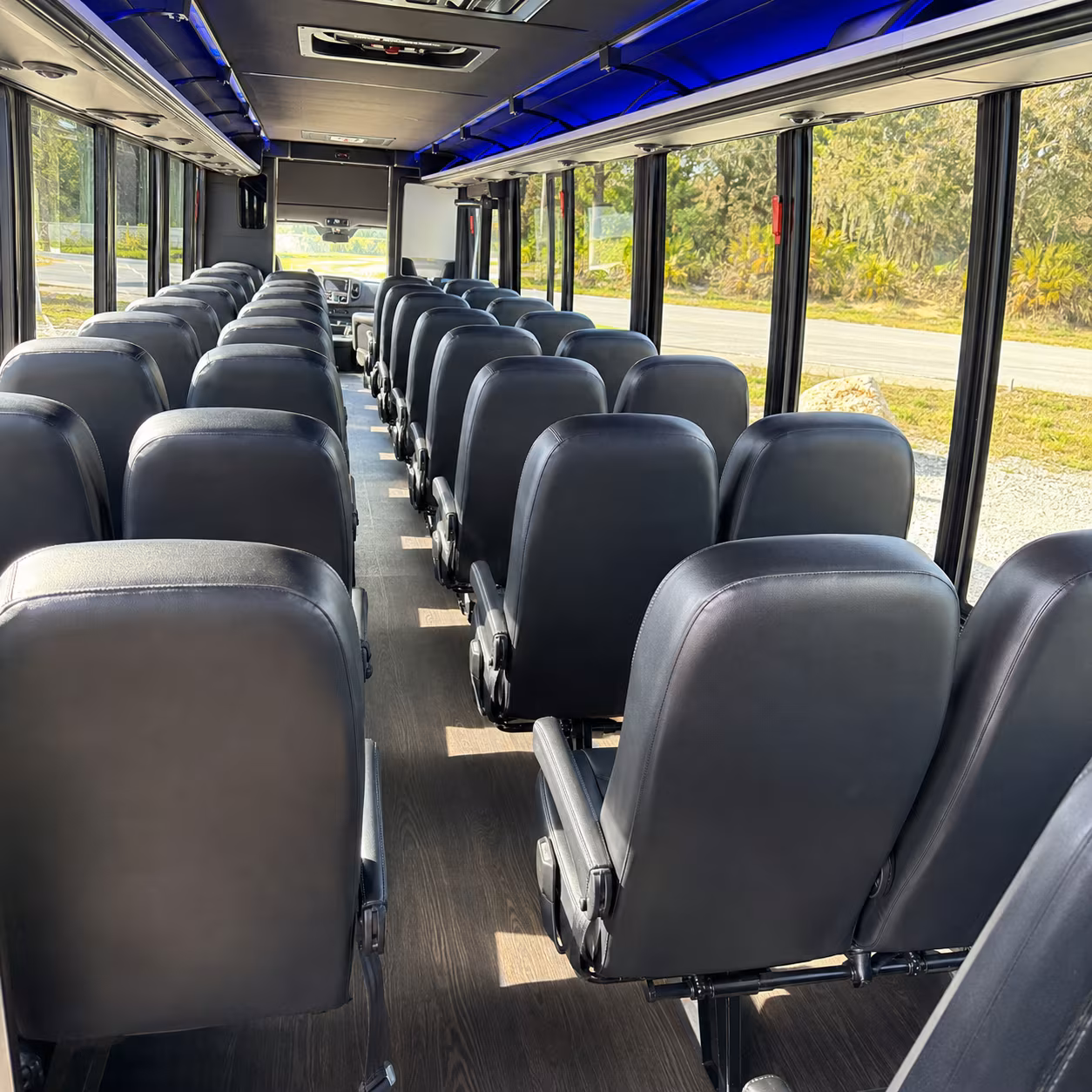 clarksville show up to clarksville concerts in a charter bus