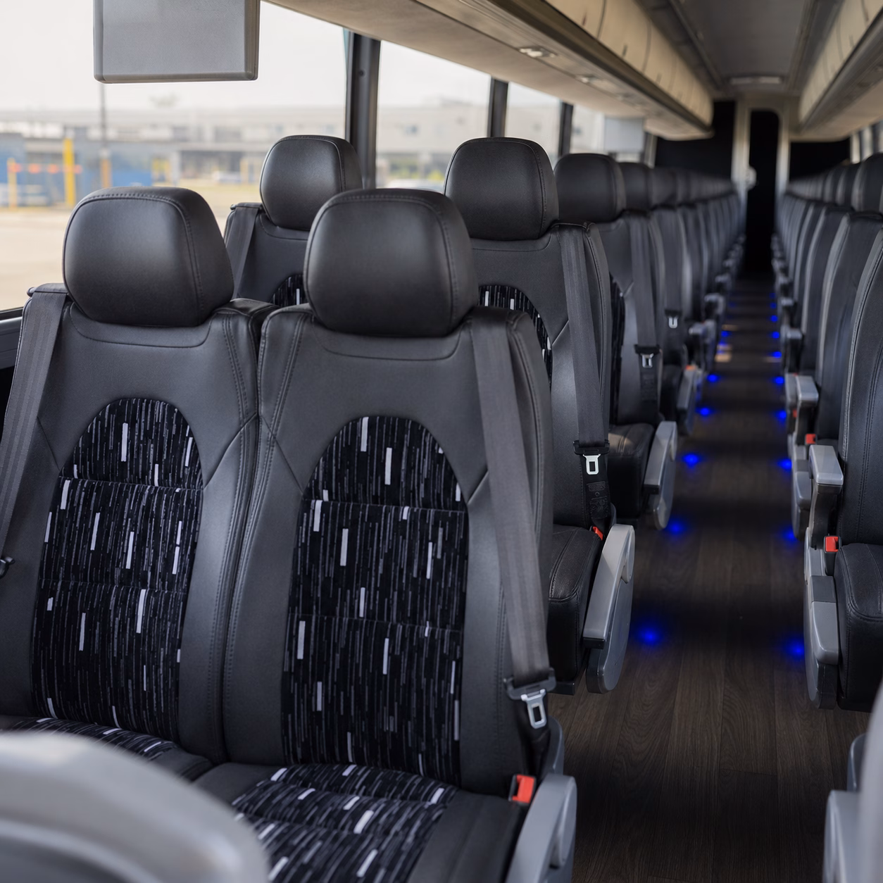 hendersonville charter bus interior