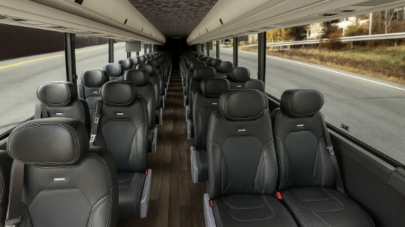 Interior of Charter Bus Company Murfreesboro's 25 Passenger Mini bus in Murfreesboro