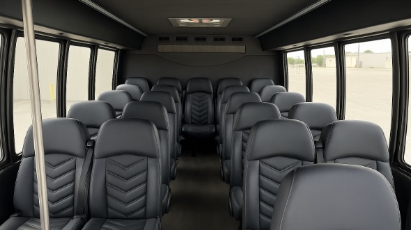 Interior of Charter Bus Company Chattanooga's 35 Passenger Minibus in Chattanooga