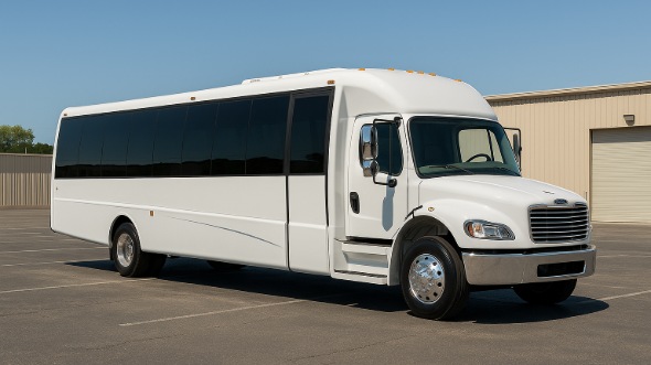 Exterior of Charter Bus Company Spring Hill's 35 Passenger Minibus in Spring Hill