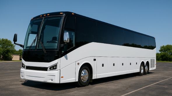 Exterior of Charter Bus Company Knoxville's 56 Passenger Charter Bus in Knoxville