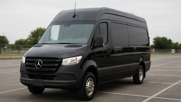 Exterior of Charter Bus Company Knoxville's Sprinter Limo in Knoxville